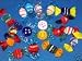 18 pc Art Glass Candy Candies