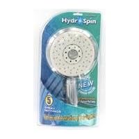 Waxman 8687200 5-Spray Hydrospin Handheld Showerhead, White