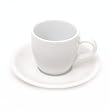 Cup &amp; Saucer Vertex 3.5 Oz. Ceramic Demitasse