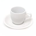 Vertex Ceramic Demitasse Cup & Saucer 3.5 Oz