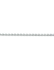 14K White Gold Holds 28 2.6mm Stones 1.96ct Bar Link Tennis Bracelet Mounti