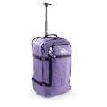 Cabin Max Flight Approved Carry on Purple Trolley Rucksack Bag 44L lightweight wheeled luggage