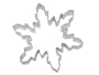 RM 5" Snowflake #2 Style Metal Cookie Cutter for Holiday Baking / Christmas Party Favors / Scrapbooking Stencil