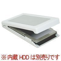 オウルテック 簡単組立外付ケースガチャポンパッ!MINI2.5SATA HDD用 ホワイト OWL-EGP25/EU(W)