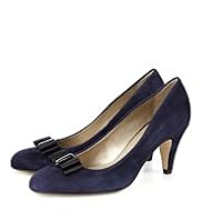 Suede Mid Heel Court Shoes
