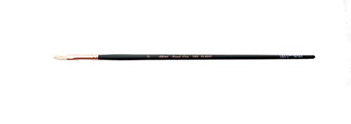 Silver Brush 1003-2 Grand Prix Premier Long Handle Hog Bristle Brush, Filbert, Size 2