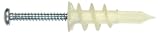 The Hillman Group 591290 Nylon Wallboard Anchors with Screw,  Zinc, 2-Pack