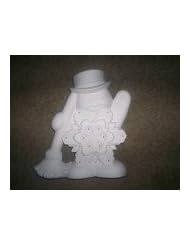 Snowman Ceramic Bisque to Paint and Light Up