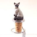 Siamese Cat Wine Bottle Stopper
