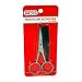 Mustache Scissors with Comb for Precise Cutting &amp; Shaping - 1 ea