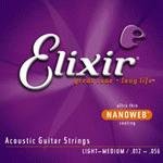 Elixir(エリクサー) アコースティックギター弦(.012-.053) アンチ・ラストAnti-Rust NANOWEB Light 11052