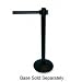 Adjusta-Tape Crowd Control Posts Steel 40 High Black 2/Box