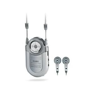 Coby CX-7SILVER Mini AM FM Pocket Radio with Strap and Earphones - Silver (1 Each) by Coby