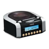 NAXA Electronics NRC-157 Digital Alarm Clock with Digital Tuning AM/FM Radio and CD Player (Black/Silver)