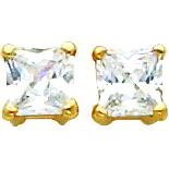 14K Gold Moissanite Earrings