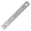 Westcott Stainless Steel Office Ruler with Non Slip Cork Base, 6