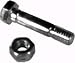 Snowblower Shear Pin & Nut Replaces MTD 710-0891/910-0891 -- 5/16