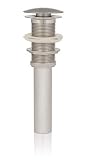 Inello Brushed Nickel Pop-up Drain Without Overflow for Vessel Sinks