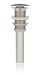 Inello Brushed Nickel Pop-up Drain Without Overflow for Vessel Sinks