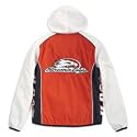 Harley-Davidson&reg; Women's Hot Tracks Windbreaker Jacket. Colorblock styling, graphics and contrast piping. 98290-07VW