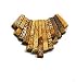 DESERT JASPER Gemstone Fan - Bib - 13 piece Dagger Collar