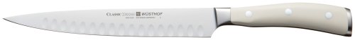 Wusthof Classic Ikon Carving Knife Hollow, Creme