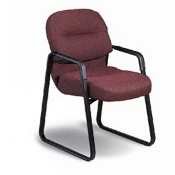 HON COMPANY / HON2093AB10T / 2090 Pillow-Soft Series Guest Arm Chair, Black/Black Sled Base / Sold as 1 EA