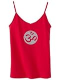 OM Symbol Yoga Meditation BELLA Ladies Built-In Shelf Bra Tanktop Tank - Red