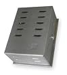 Industrial Grade 2EWE9 Thermostat Guard, H 8 7/16, Ring Base
