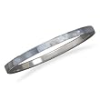 Gray Shell Bangle Bracelet 5mm Wide