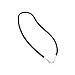 Bling 3mm Black Braided Leather Cord Chain 14in title=