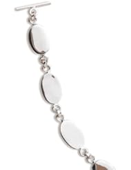 CleverSilvers 8 6 Oval Polished Toggle Bracelet