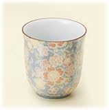 【波佐見焼 湯呑】 吉祥桜 湯呑（青） 5個組