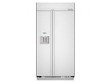 KitchenAid Architect Series II KSSC36QTS 36 Built-in Side by Side Refrigerator with 20.9 cu. ft. Capacity, SpillClean Glass Shelves, Gallon Door Bin, ExtendFresh Plus Temperature Management System, External Ice/Water Dispenser and Touch Sensor Controls