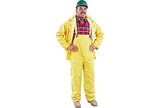 3-Piece Pvc & Polyester Rain Suit - Yellow/Large