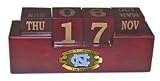NCAA North Carolina Tar Heels Wooden Desk Calendar