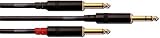 Cordial Fair Line Y-Adapter cable - 6M - 6.3 mm stereo/2 x plug 6,3 mm mono