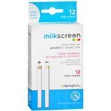 Milkscreen Home Test for Alcohol in Breast Milk - 12 Test Strips