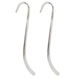 Silver Tone Metal Bookmarks 4.75 Inches (x2) - Fun Craft Beading Project