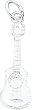 Sterling Silver Acoustic Guitar Charm