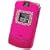 CELLET HOT PINK (MAGENTA) RUBBERIZED PROGUARD COVER CASE with BLING for MOTOROLA RAZR V3 V3c V3m