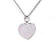 Sterling Silver Diamond Heart Pendant Necklace Ct.tw 0.03