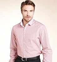 2" Longer Autograph Pure Cotton Striped Shirt