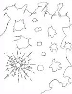 Bullet Hole Stencil