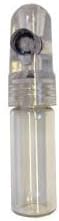 Tall Snuff Bullet- Acrylic & Glass-clear