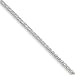 14k White Gold 1.2mm D-Cut Snake Chain Necklace - 16 Inch