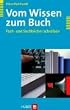 Vom Wissen zum Buch. Fach- und Sachbücher schreiben Image of Vom Wissen zum Buch. Fach- und Sachbücher schreiben