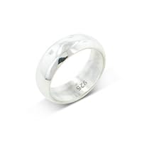 Solid Sterling Silver 6mm Wedding Band Ring Size 7(Sizes 5,6,7,8,9,10,11,12)