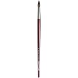 da Vinci Oil & Acrylic Series 1640 Oil Paint Brush, Round Russian Black Sable, Size 2