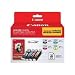 Canon PGI-220 and CLI-221 CMY Ink with PP-201 (50 Sheets) Combo Pack (2945B011)